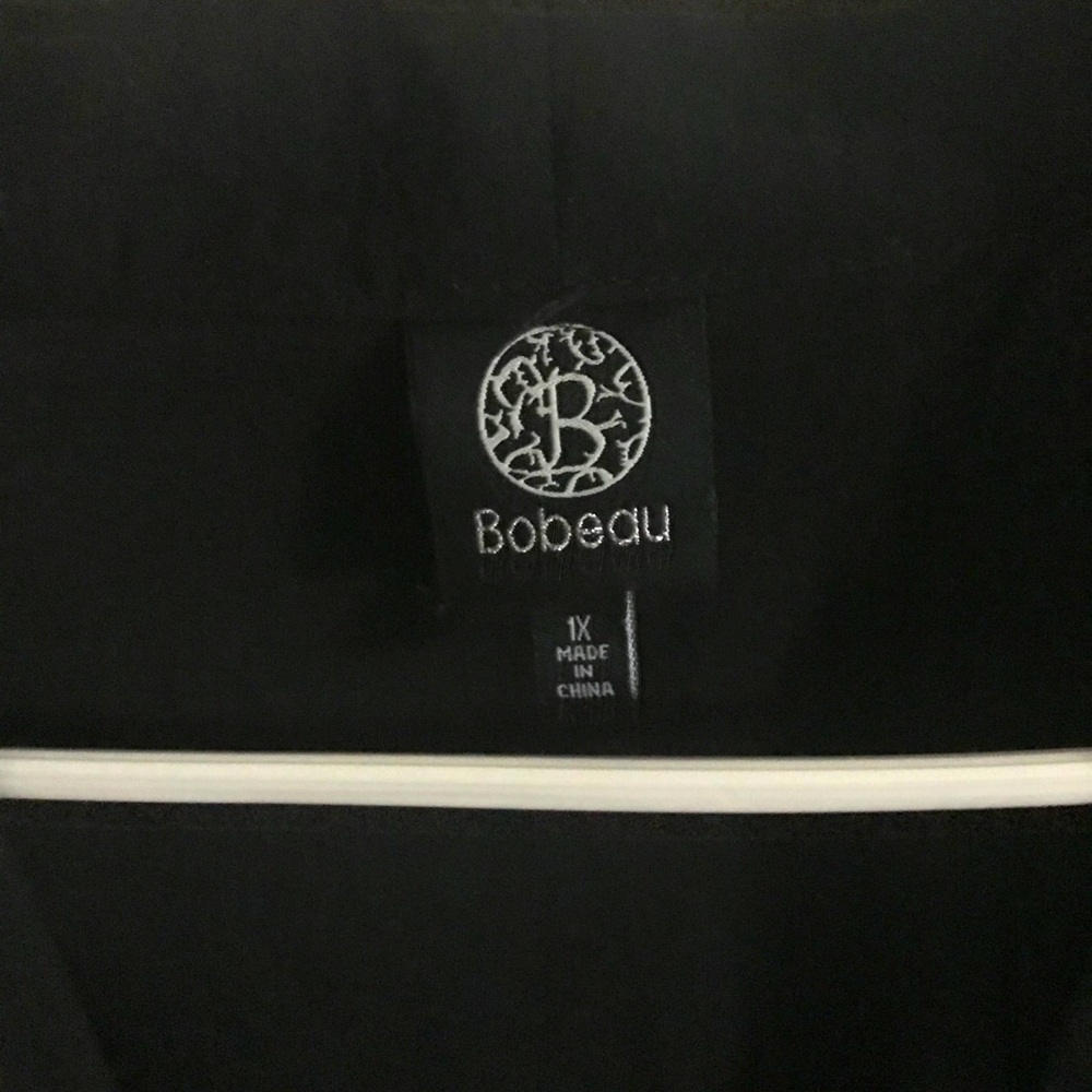 Bobeau black lace vest